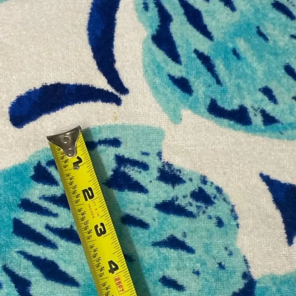 Vintage Tropical Fish Large Beach Towel Bright Retro 90s Beach Summer Ocean Sea
